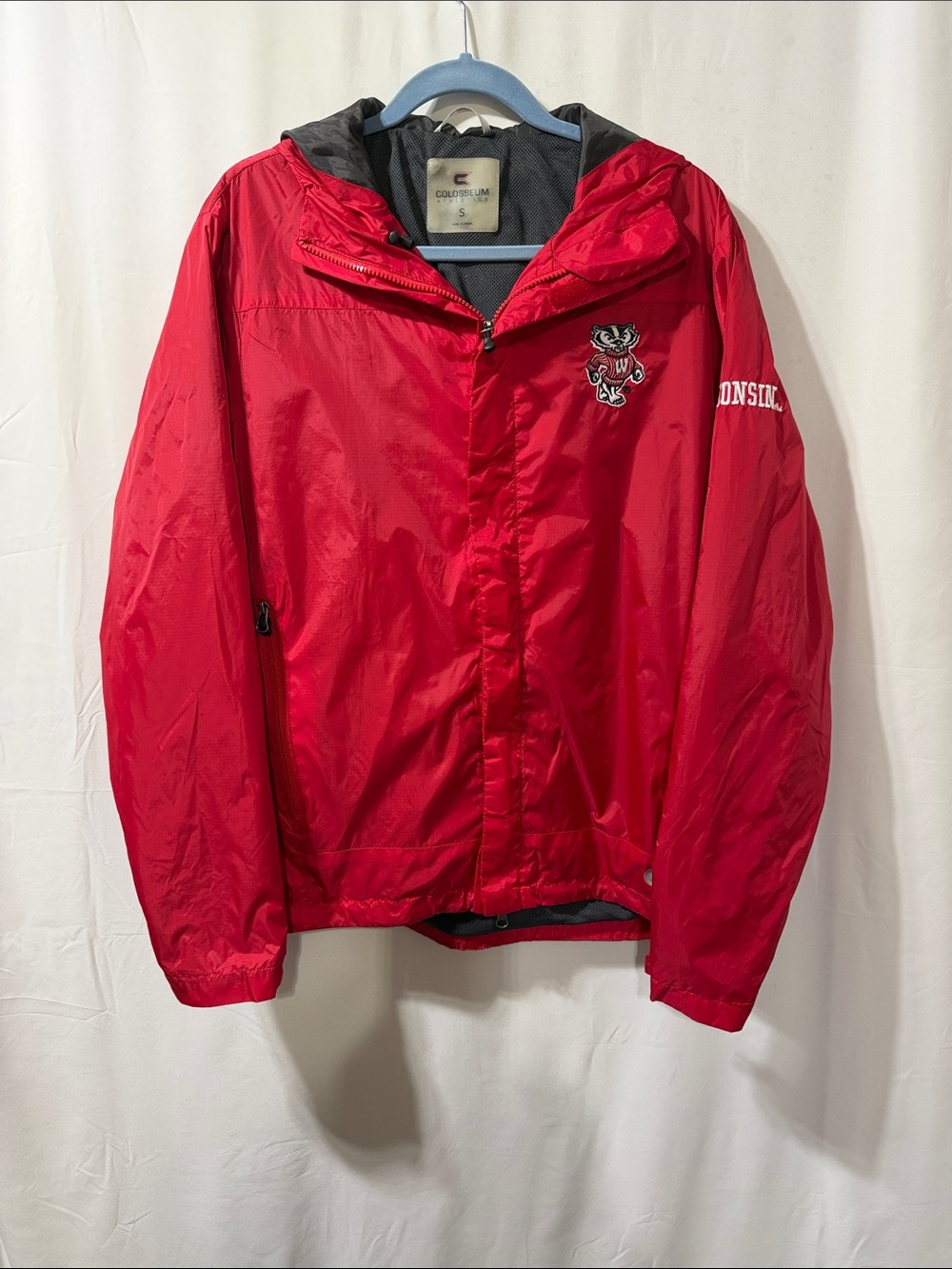 Wisconsin Badger Hooded Windbreaker Jacket